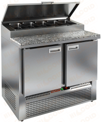 Стол охлаждаемый для пиццы HICOLD PZE1-11/GN камень