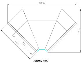 Гастрономическая витрина ВХСу-2 Carboma G110 внутренний 90 динамика (BAVARIA)