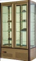 Шкаф кондитерский Carboma LATIUM D4 VM 800-1 (R800C-Люкс) коричнево-золотой