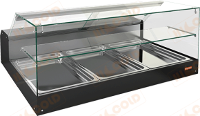 Витрина настольная HICOLD VRS 3 GN S холодильная