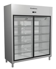 Шкаф холодильный со стеклянной дверью R1400К Сarboma INOX