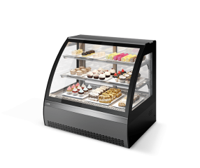 ВИТРИНА КОНДИТЕРСКАЯ VETE 90 M СЕРЫЙ МАТОВЫЙ/ШЛИФОВАННАЯ НЕРЖАВЕЙКА