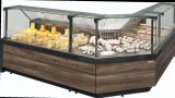 Витрина холодильная CARBOMA GELIOS GC111 SV 1,25-1 (BAVARIA 3) Темный дуб