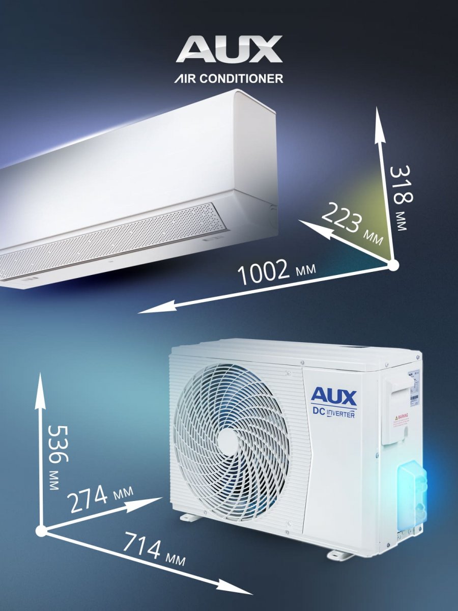 Настенная сплит-система AUX ASW-H18A4/BA-R2DI + AS-H18A4/BA-R2DI