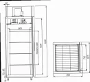 Шкаф морозильный CARBOMA F700 INOX (глухая дверь)