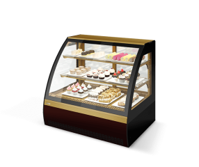 ВИТРИНА КОНДИТЕРСКАЯ VETE 90 M ШОКОЛАД/ЗОЛОТОЙ ГЛЯНЕЦ