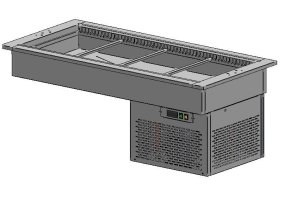 Ванна встраиваемая ВВХС-1,48/0,7 (4*GN 1/1, встроенное холодоснабжение, агрегат в кожухе)
