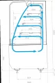 Холодильная горка CARBOMA RADIUS STANDARD KR70 VM 0,6-2 (открытая)