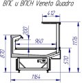 Гастрономические витрины VENETO QUADRO универсальные
