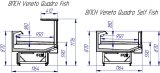 Гастрономические витрины VENETO QUADRO рыба на льду