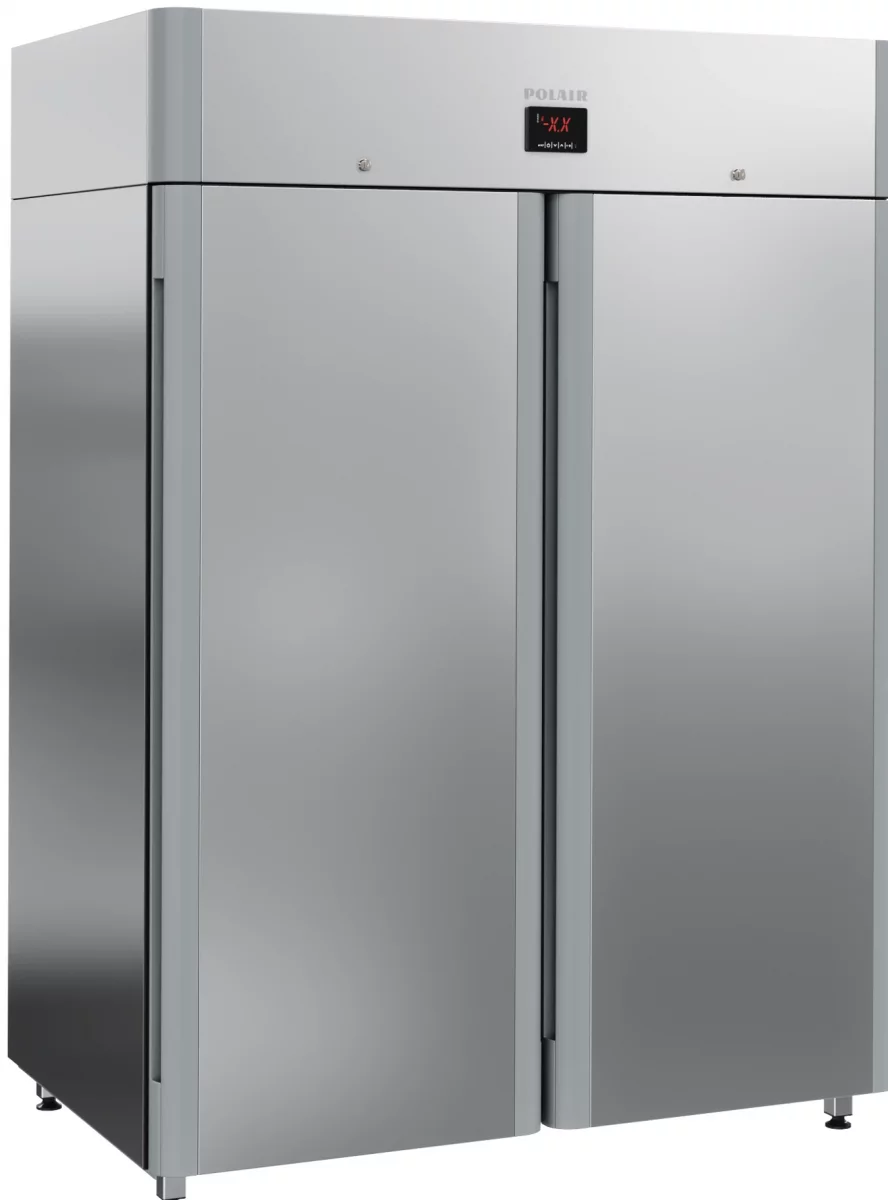Шкаф холодильный POLAIR CM114-Gm (R290) Alu с глухими дверьми