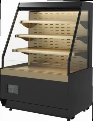 Холодильная горка CARBOMA CUBE 2 STANDARD KC70 VM 1,3-2 (версия 2.0) скошенные боковины