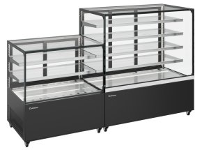 Витрина кондитерская CARBOMA холодильная KC78-130 VV 1,2-1 (9005)