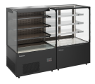 Витрина кондитерская CARBOMA холодильная KC71-110 VV 0,9-2 (открытая) (9005)