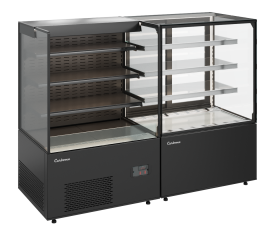 Витрина кондитерская CARBOMA холодильная KC71-110 VV 0,6-1 (9005)