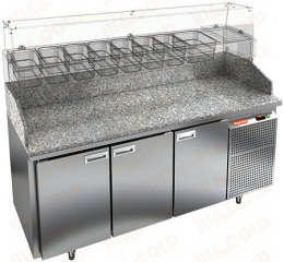 Стол охлаждаемый для пиццы HICOLD PZ3-111/GN