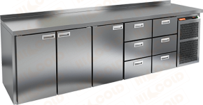 Стол охлаждаемый HICOLD GN 11133 BR2 TN