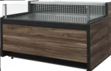 Холодильная витрина CARBOMA GELIOS GC111 VM 1,25-2 (открытая, темный дуб)