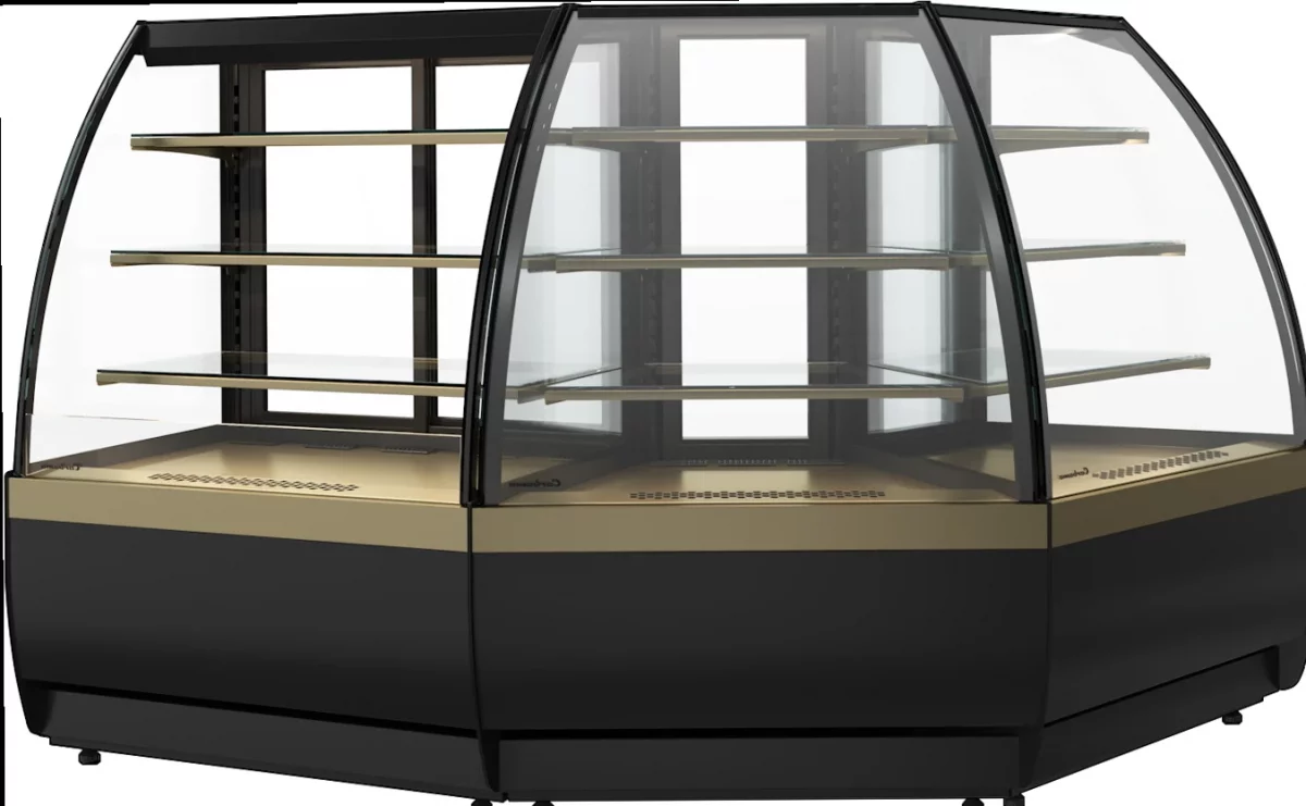 Витрина кондитерская CARBOMA FLANDRIA 2 STANDARD K70 VV 1,3-1 2.0 (RAL 9005)