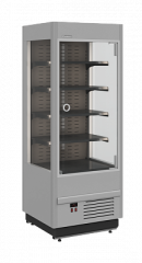 Горка холодильная с дверьми CARBOMA FC20-07 VM 0,7-1 LIGHT (фронт X0) (цвет по схеме (фронт стандартный цвет))