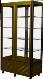 Кондитерская витрина CARBOMA R800C LATIUM (D4 VM 800-1) бежевый/коричневый