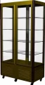 Шкаф кондитерский Carboma LATIUM D4 VM 800-1 (R800C-Люкс) коричнево-золотой