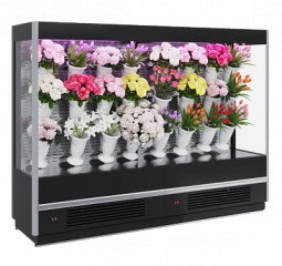 Горка холодильная для цветов CARBOMA FC20-08 VM 1,9-2 FLORA (9006-9005 )