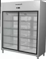 Шкаф холодильный CARBOMA R1400К INOX (стеклянные двери-купе)