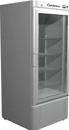 Холодильный шкаф CARBOMA R700 С INOX (стеклянная дверь)