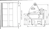 Витрина холодильная Carboma PALM G95 SV 1,8-1 (ВХСр-1,8)