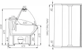 Витрина морозильная Carboma PALM G95 SL 1,8-1 (ВХСн-1,8)