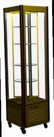 Шкаф кондитерский Carboma LATIUM D4 VM 400-2 (R400Cвр) Inox (вращающиеся полки)