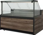 Витрина холодильная CARBOMA GELIOS GC111 SV 1,25-1 (BAVARIA 3) Темный дуб