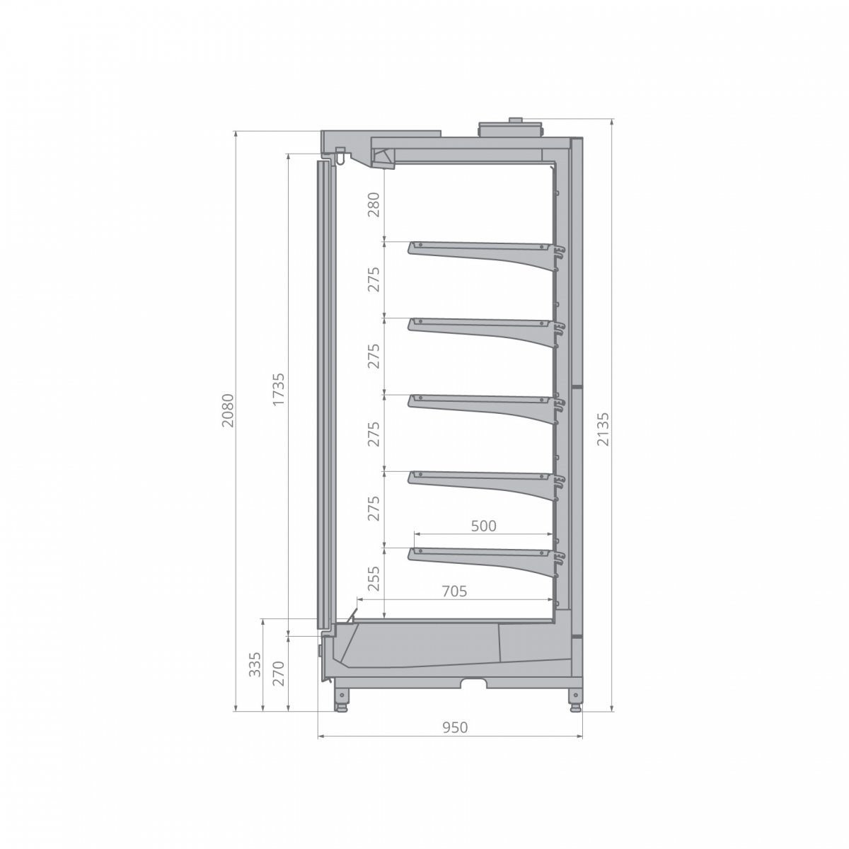 Холодильная горка Brandford VR 2240.950 ESC 125
