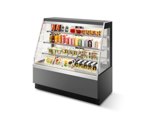 ВИТРИНА КОНДИТЕРСКАЯ VETE KUB OF 130 СЕРЫЙ МАТОВЫЙ/ШЛИФОВАННАЯ НЕРЖАВЕЙКА