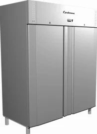 Морозильный шкаф CARBOMA F1400 INOX (двухдверный)