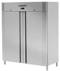 Холодильный шкаф Carboma R1400 INOX (глухие двери)