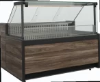 Морозильная витрина CARBOMA GC111 SL 1,25-1 (GELIOS) Тёмный дуб (без боковин)
