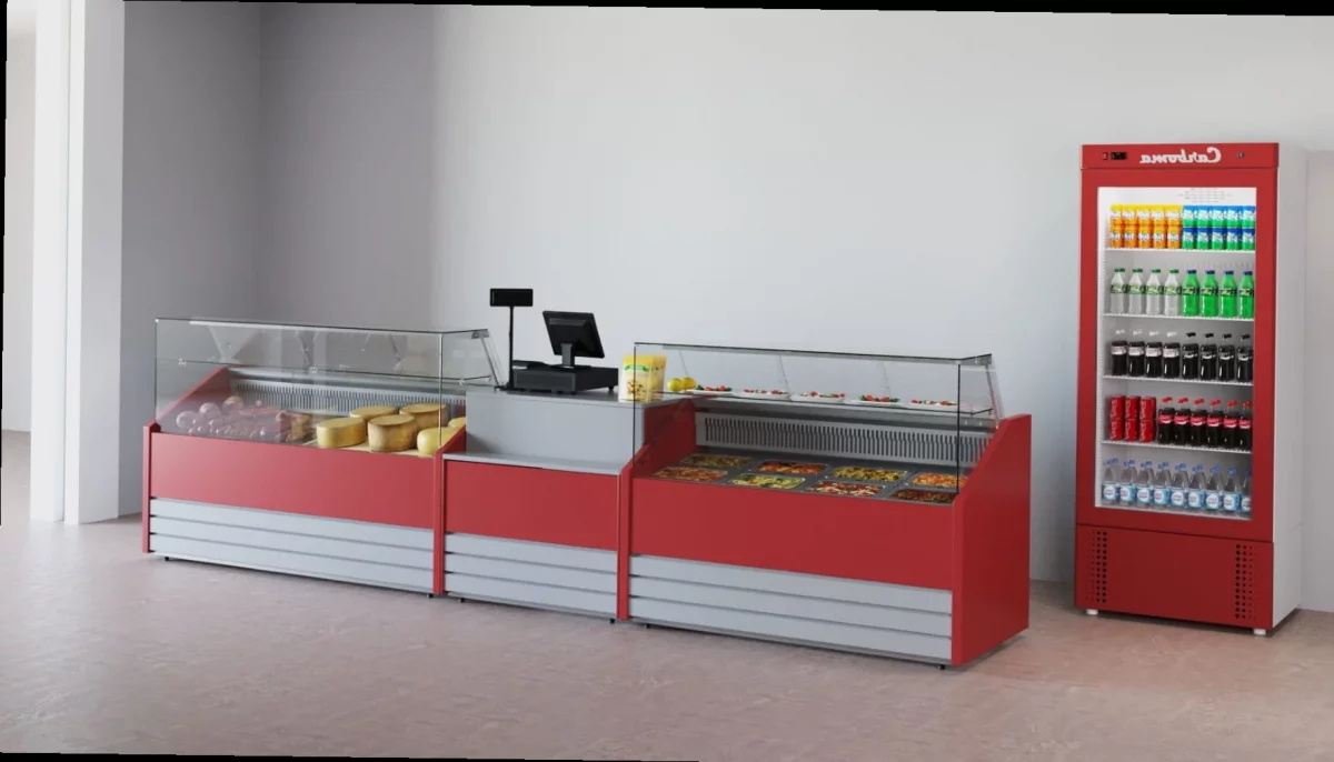 Холодильная витрина CARBOMA COLORE GC75 VV 1,2-1 (динамика) 9006-9003