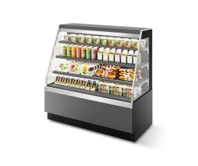 ВИТРИНА КОНДИТЕРСКАЯ VETE KUB OFT 90 СЕРЫЙ МАТОВЫЙ/ШЛИФОВАННАЯ НЕРЖАВЕЙКА