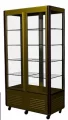 Шкаф кондитерский Carboma LATIUM D4 VM 800-1 (R800C-Люкс) коричнево-золотой