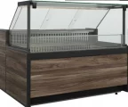 Витрина холодильная Carboma GC111 VV 0,94-1 Gelios (Bavaria 3) Темный дуб