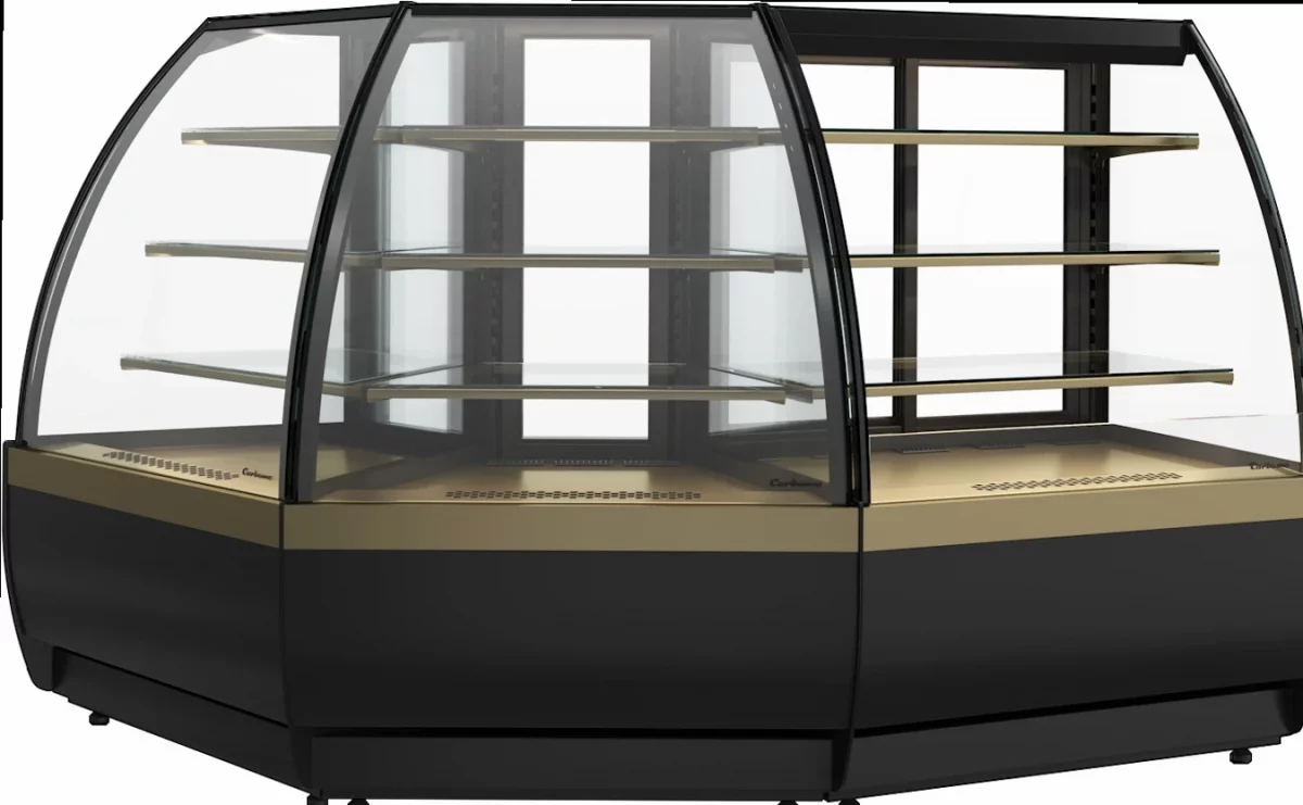 Кондитерская витрина CARBOMA FLANDRIA 2 STANDARD K70 VV-3 2.0 (внешний угол 45°)