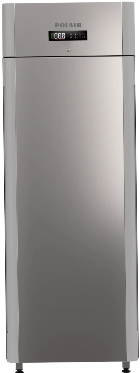 Шкаф холодильный POLAIR CM105-Gm (глухая дверь, нерж. сталь)