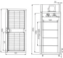 Морозильный шкаф CARBOMA F1400 INOX (двухдверный)